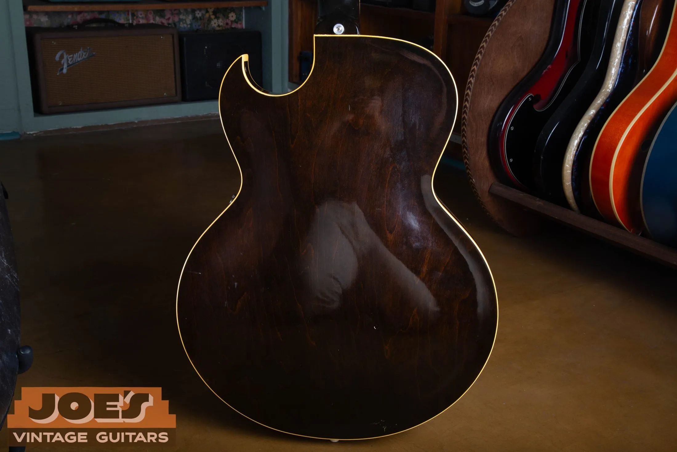 Back of a 1956 Gibson ES-225TD body
