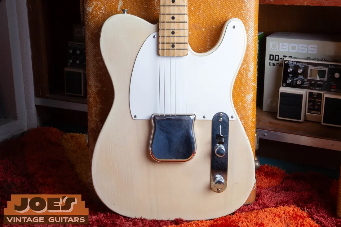 1957 blonde Fender Esquire full front from Joe's Vintage Guitars archive