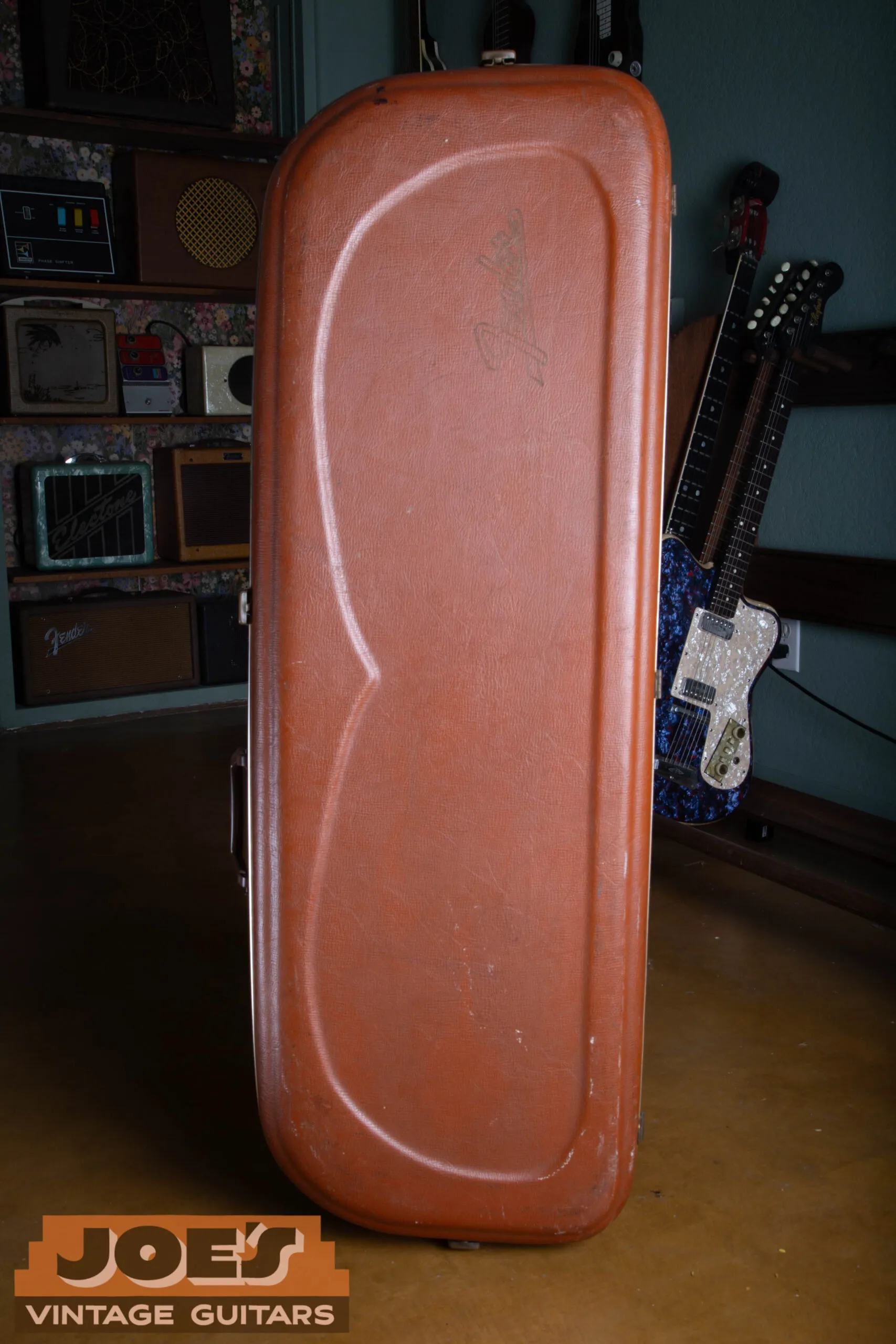 Rare Bulwin eyeglass-style case for a 1966 Fender Stratocaster