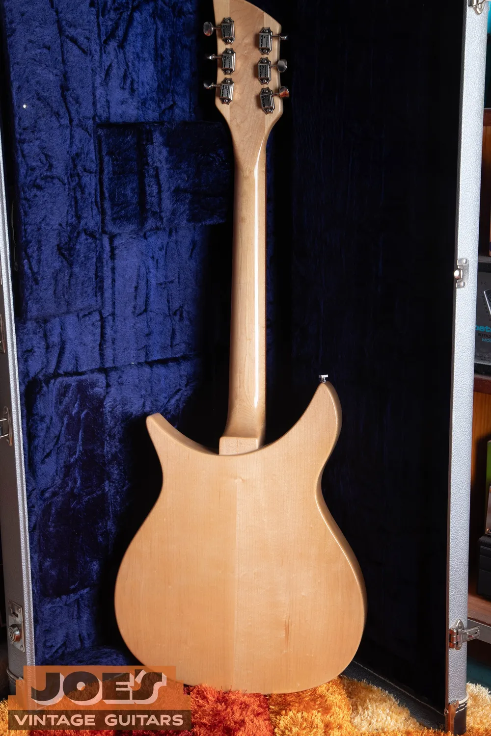 1997 Rickenbacker 325, later-production comparison: Full rear view. Follow the neck and finish through the headstock and heel.