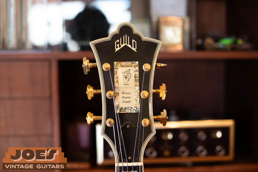 Ornate Guild Artist Award headstock and truss rod cover