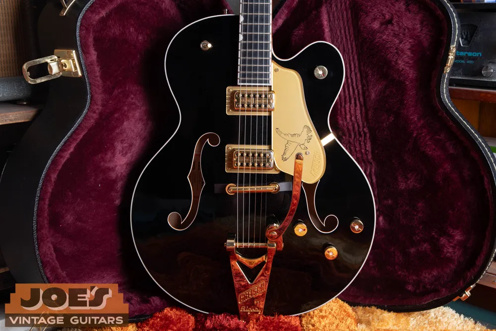 Black finish and gold hardware on a 2020 Black Falcon