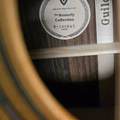 Westerly Collection model label inside Joe’s Guild D150NAT