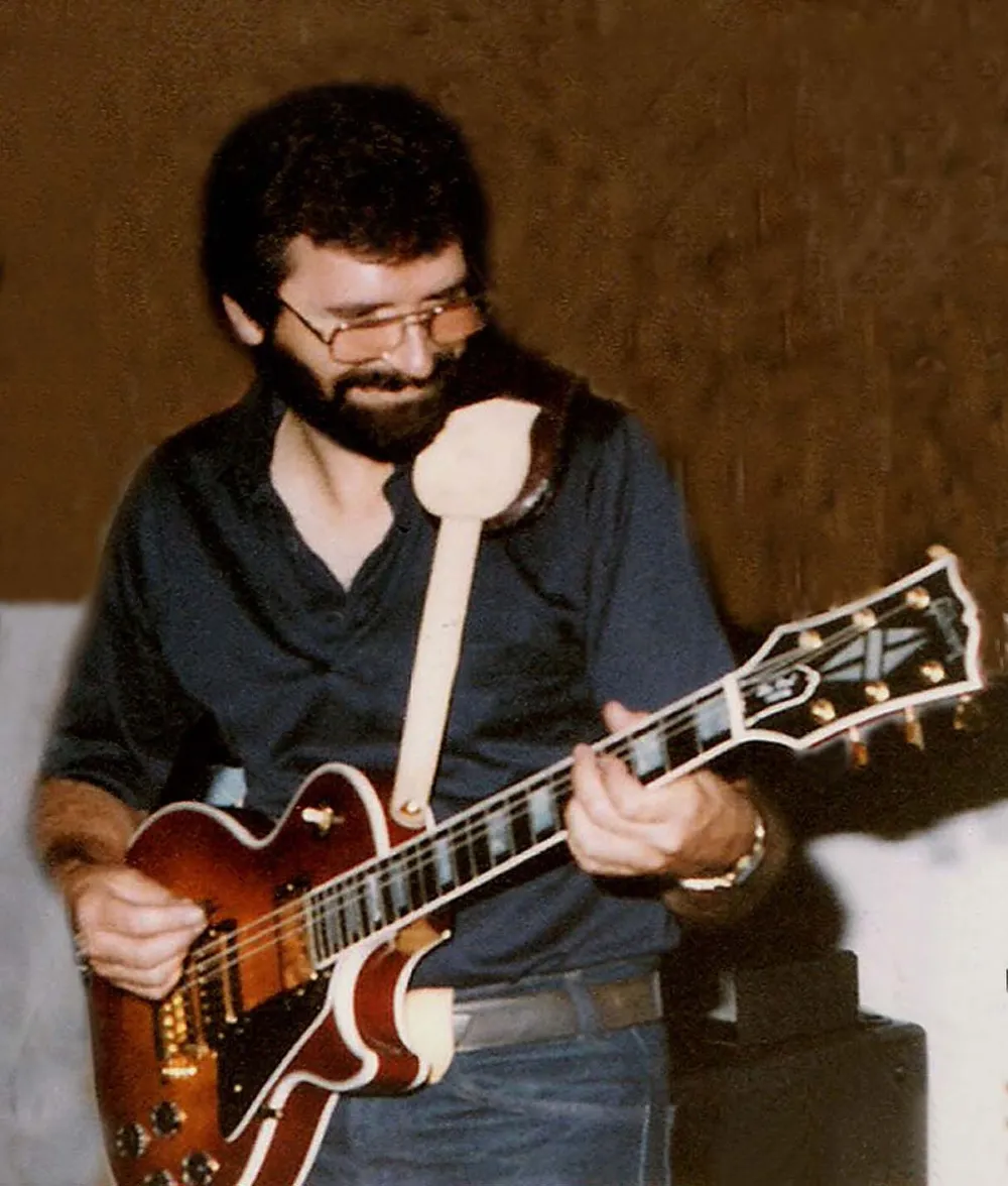 Dennis Hiatt as a young musician playing his 1983 Gibson Les Paul Custom