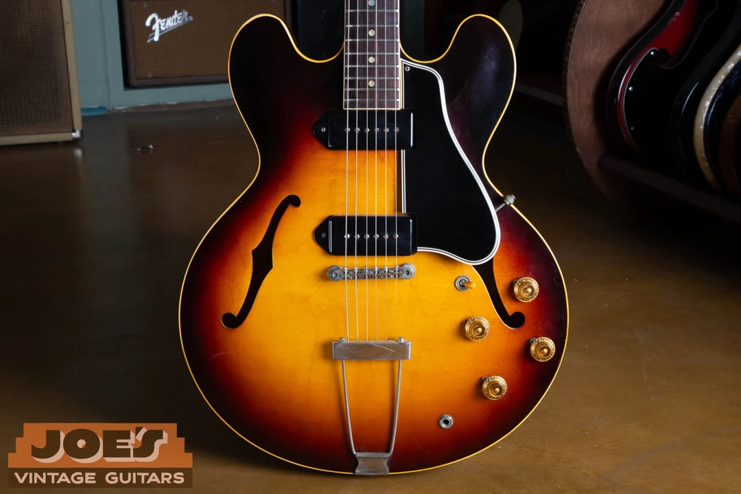 Sunburst dot-neck Gibson ES-330 representing the early style