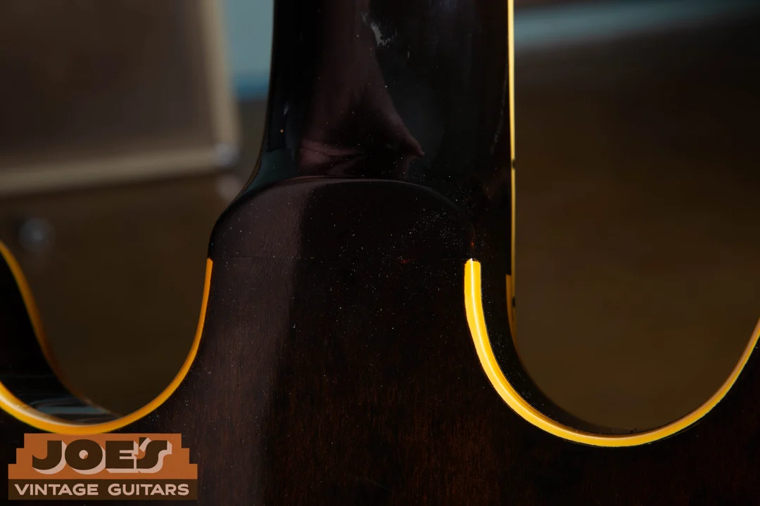 Back of the neck heel and cutaways on an early Gibson ES-330
