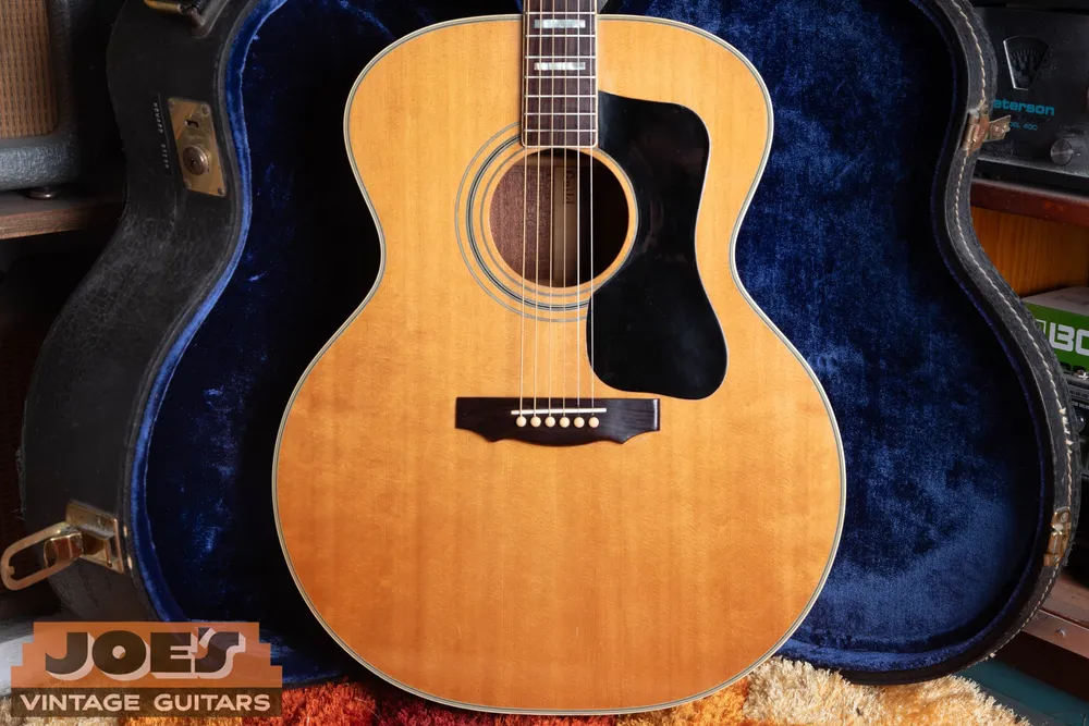 Natural Guild F48 acoustic with black pickguard