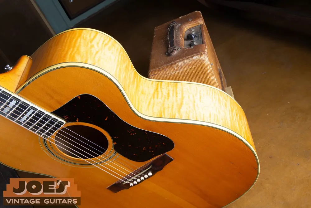 Guild F50 body edge, binding and neck heel area