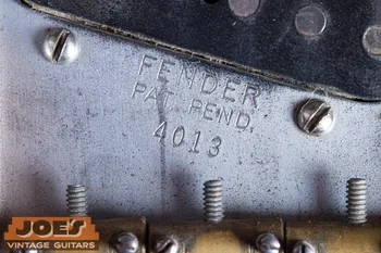 Fender Telecaster bridge plate serial number, 1950 to 1954