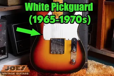 Fender white 3-ply PVC pickguard CBS era 1965+