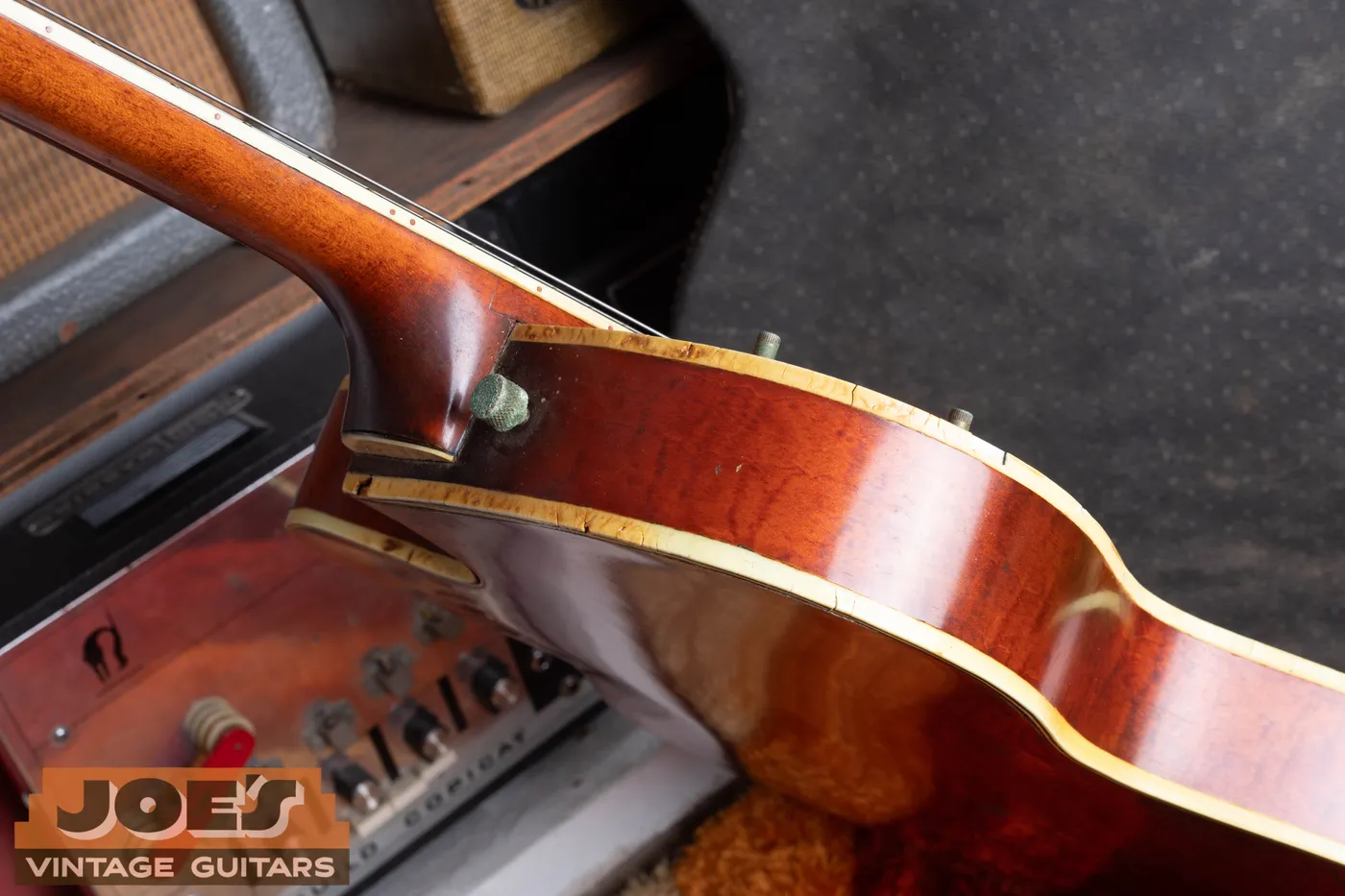 Gretsch Country Gentleman, Archived As 1959 showing neck heel