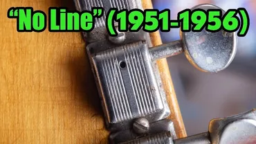 Kluson Deluxe No-Line tuner 1950 to mid-1956 on vintage Fender, smooth housing with no text or branding
