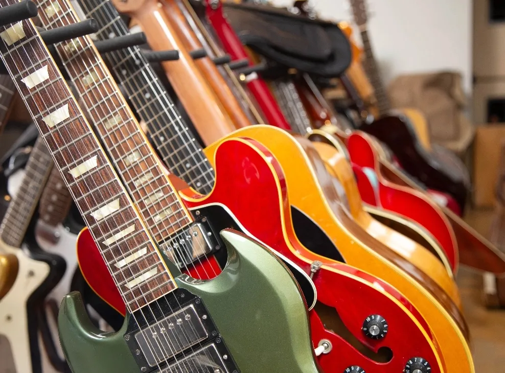 A vintage guitar collection purchased by Joe's Vintage Guitars