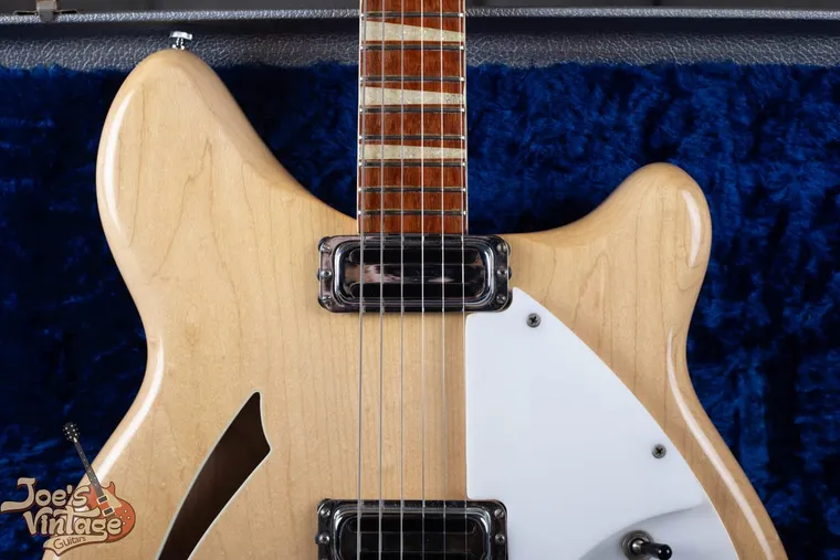 Vintage Rickenbacker toaster pickup and body detail
