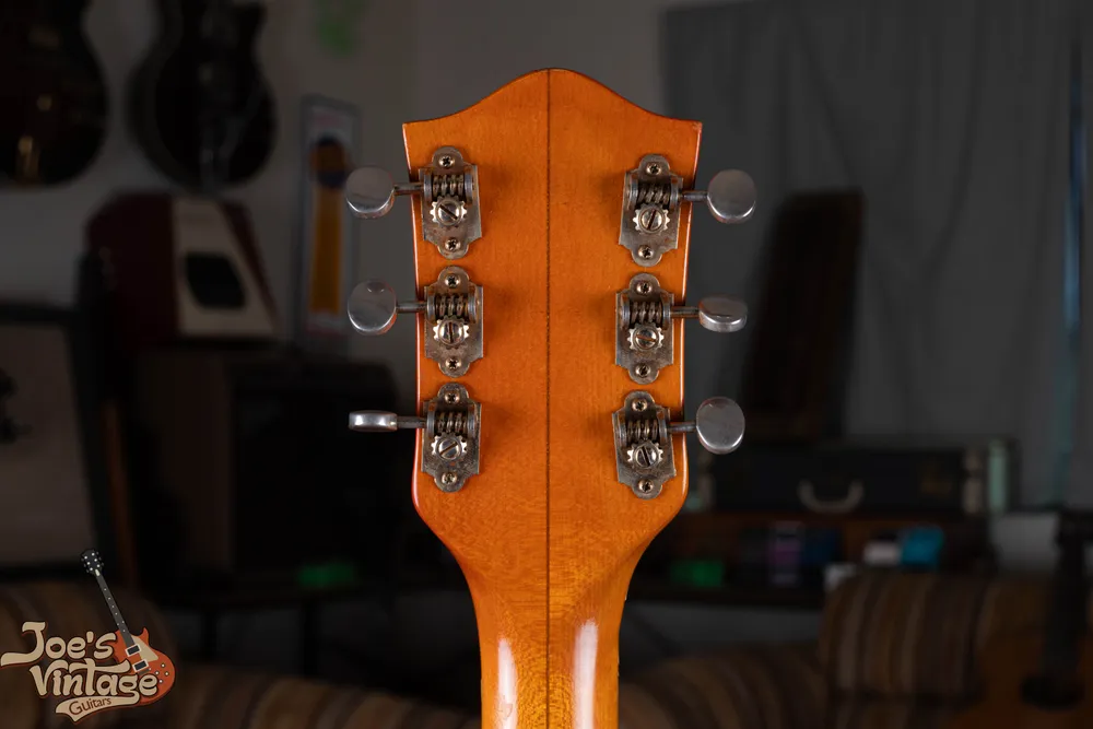 Back of a 6120 headstock with open-back tuning machines