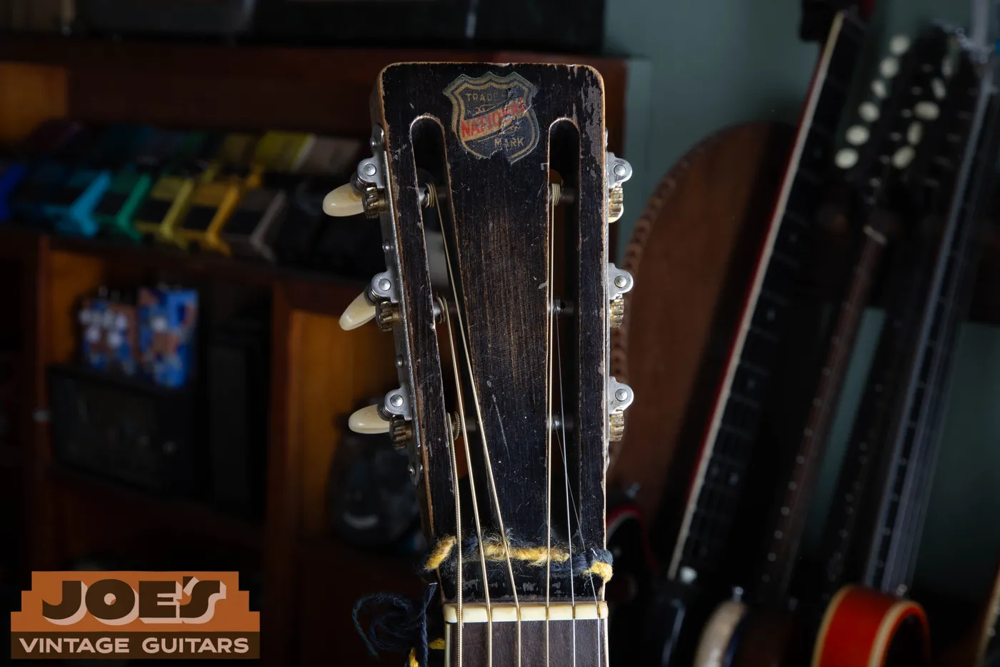 1930s National Style O showing headstock front