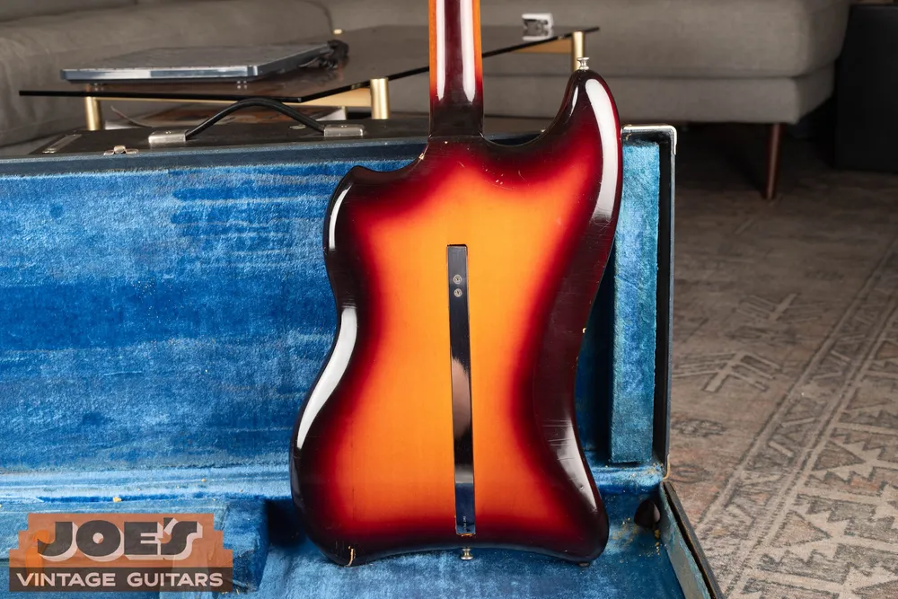 Back of a Guild Thunderbird showing its support mechanism