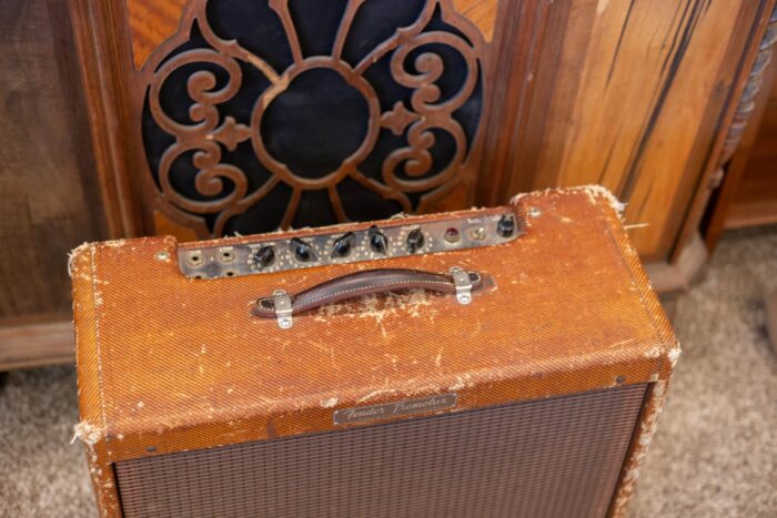 1958 Fender Tremolux Tweed Amplifier - Image 3