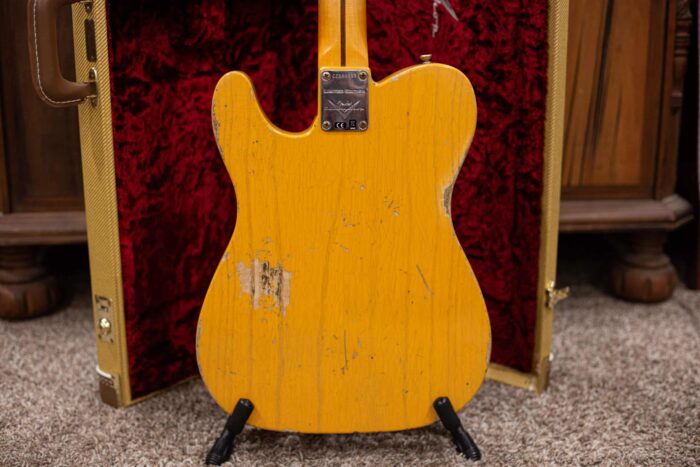 Fender Custom Shop Limited '50s Vibra Tele Heavy Relic 2019 Aged Butterscotch Blonde - Image 5
