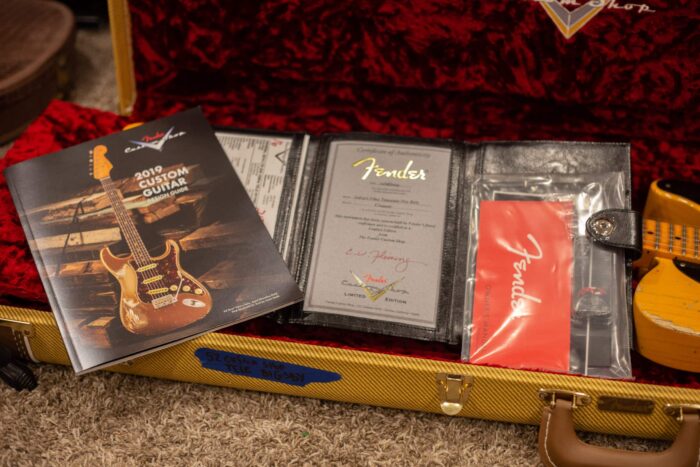 Fender Custom Shop Limited '50s Vibra Tele Heavy Relic 2019 Aged Butterscotch Blonde - Image 8