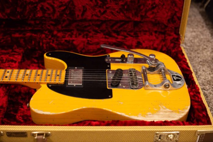 Fender Custom Shop Limited '50s Vibra Tele Heavy Relic 2019 Aged Butterscotch Blonde - Image 10