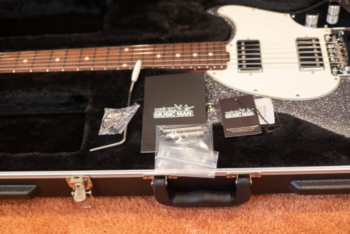 2020 Musicman Stingray Guitar Charcoal Sparkle - Image 4