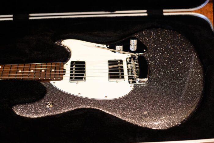 2020 Musicman Stingray Guitar Charcoal Sparkle - Image 3
