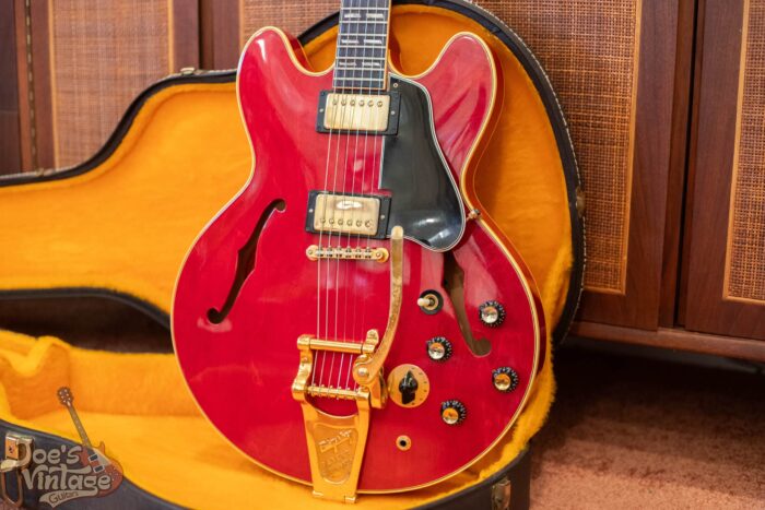 A Gibson ES-345 in cherry finish