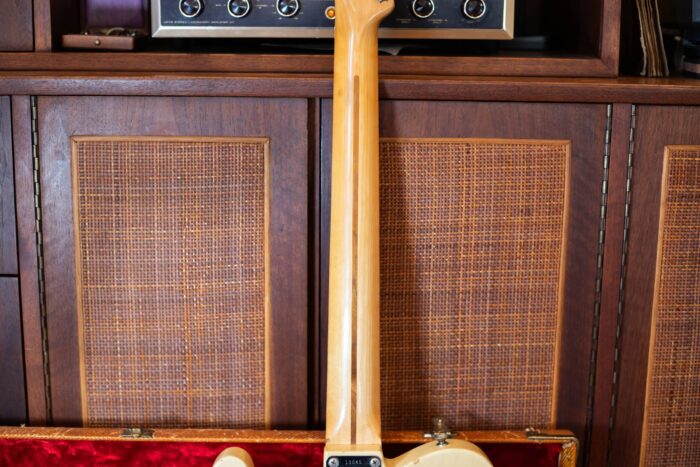 The entire back of the neck of the 1956 Fender Telecaster