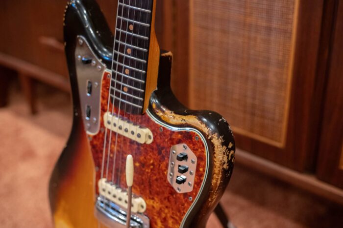 Edge wear on a 1963 Fender Jaguar