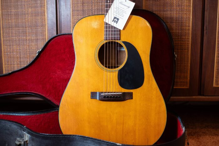 A front shot of a 1967 Martin D-18.