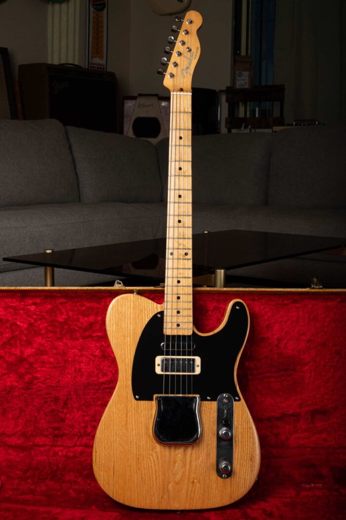 Full frontal shot of this vintage 1956 Fender Telecaster.