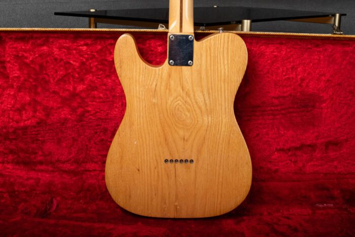 Back body shot of this vintage 1956 Fender Telecaster.