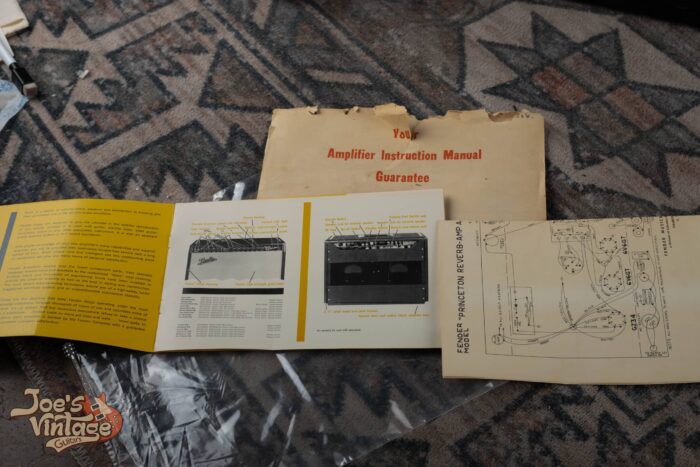 Fender Princeton Reverb 1966 - Blackface - W/ Paperwork - Image 5