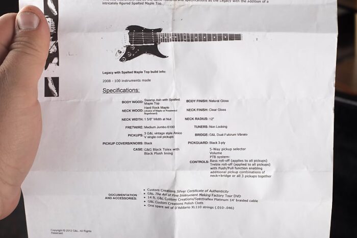 G&L Custom Creations Legacy 2008 - Spalted Maple - Only 100 Made! - Image 10