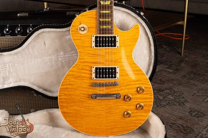 Gibson Les Paul Classic Premium Plus 1999 - Amber AAAA FLAME