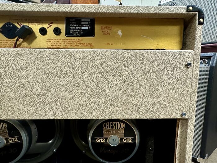 Marshall JCM 800 Lead Series Model 4104 50-Watt Master Volume 2x12 Combo 1980s - Black - Image 9