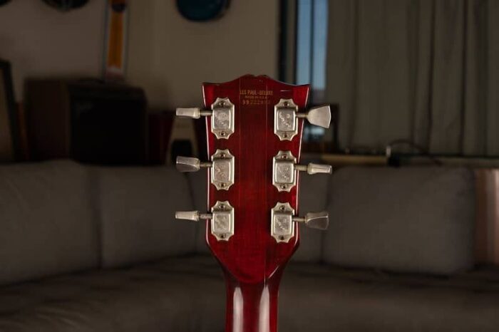 Gibson Les Paul Deluxe 1975 - Faded Wine Red - Image 8