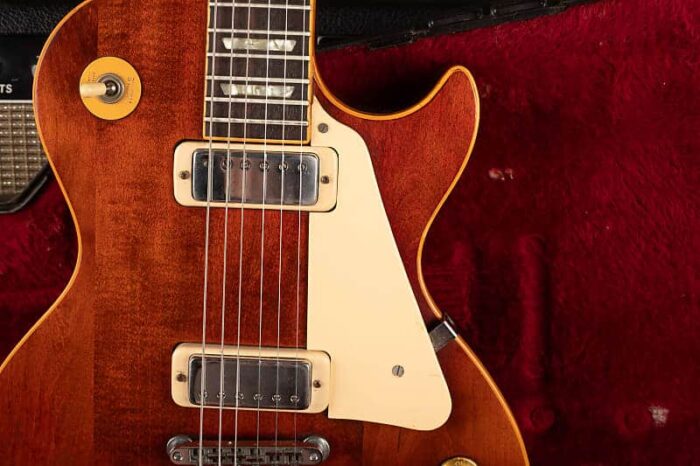 Gibson Les Paul Deluxe 1975 - Faded Wine Red - Image 5