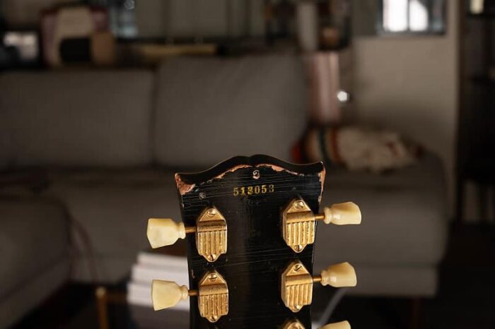 8lb 15oz! Gibson Les Paul Custom 1955 - Black - Image 9