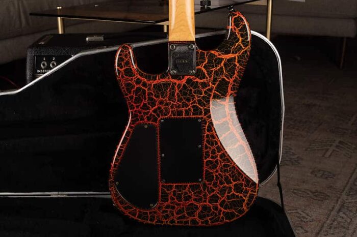 Charvel Model 4 1980s - Lava Crackle - Image 5