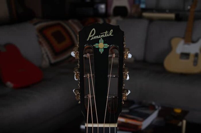 1 of 1 Pimentel 6-M Mesquite Southwest Custom Steel String 1998 - Image 2