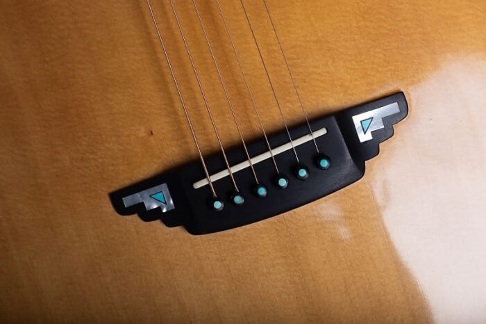 1 of 1 Pimentel 6-M Mesquite Southwest Custom Steel String 1998 - Image 6