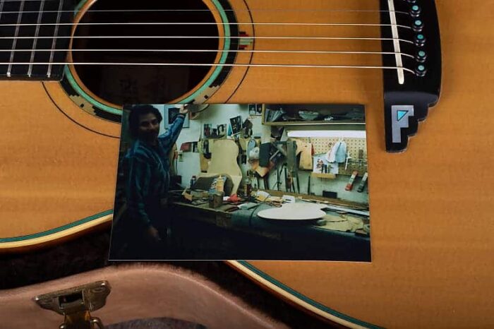 1 of 1 Pimentel 6-M Mesquite Southwest Custom Steel String 1998 - Image 17