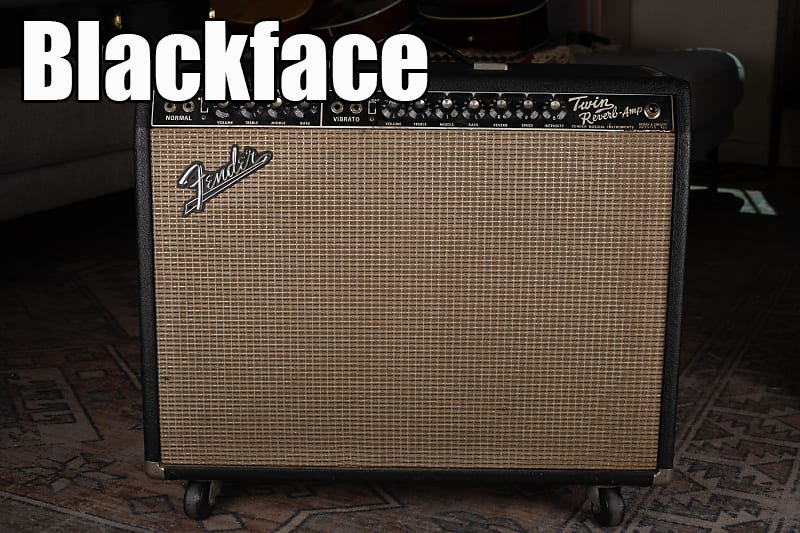 Vintage Fender amplifier with iconic blackface design, known for its rich sound and style from the mid-1960s