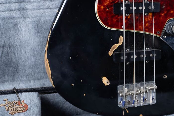Fender Stack Knob Jazz Bass 1961 - Black Refinish - Image 10