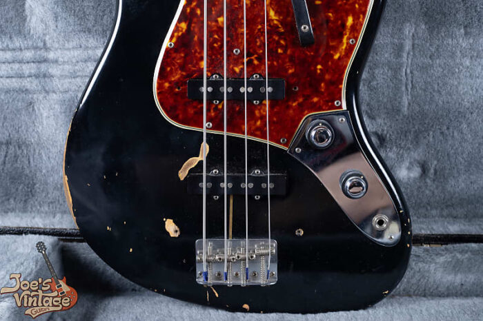 Fender Stack Knob Jazz Bass 1961 - Black Refinish - Image 7