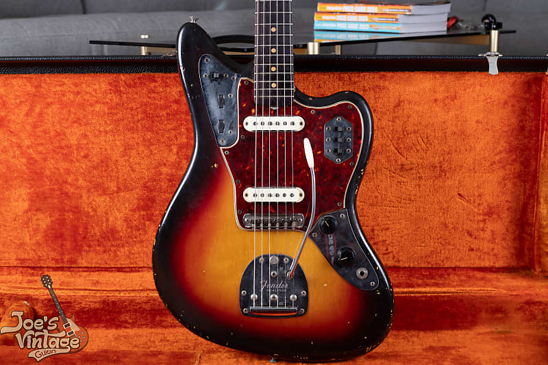 Vintage 1965 3-Tone Sunburst Fender Jaguar L-Series Electric Guitar