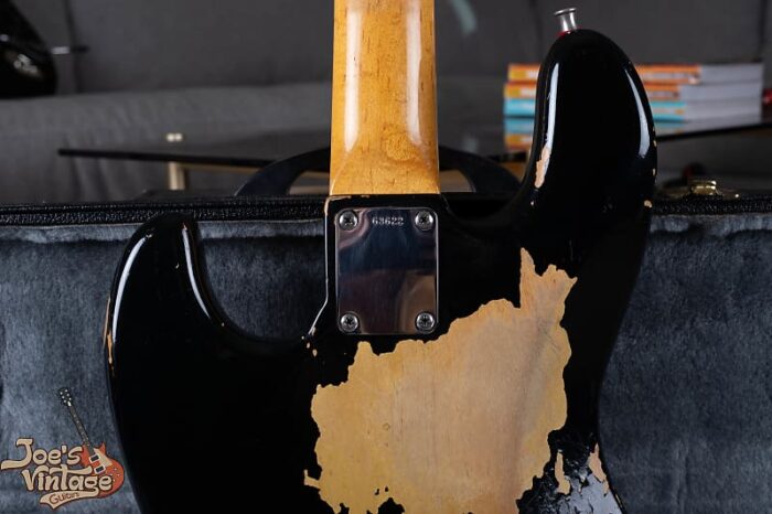 Fender Stack Knob Jazz Bass 1961 - Black Refinish - Image 19