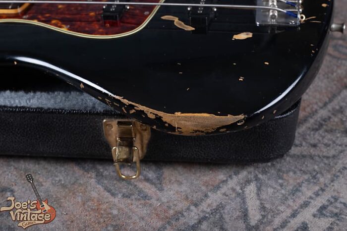 Fender Stack Knob Jazz Bass 1961 - Black Refinish - Image 21